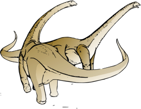 openclipart圖庫：Alamosaurus dinosaur