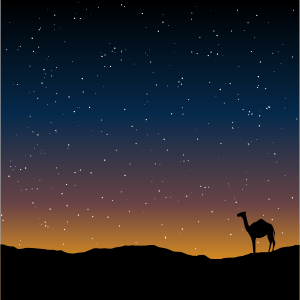 openclipart圖庫：Camel Silhouette