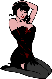 openclipart圖庫：Pin-up red