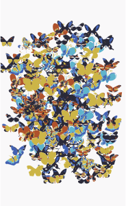 openclipart圖庫：A swarm of butterflies