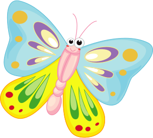 openclipart圖庫：Cartoon Butterfly