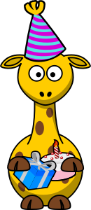 openclipart圖庫：Giraffe Party