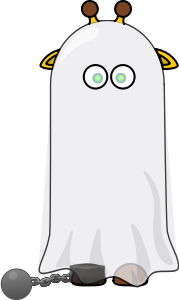 openclipart圖庫：Giraffe Ghost