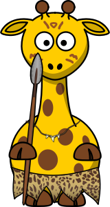 openclipart圖庫：Giraffe wild
