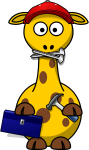 openclipart圖庫：Giraffe Craftsmen
