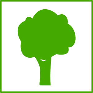 openclipart圖庫：Eco green tree icon