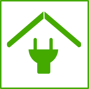 openclipart圖庫：Eco green house icon