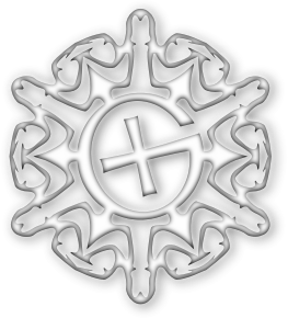 openclipart圖庫：Geocaching snowflake