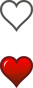 openclipart圖庫：Heart Icon (Combined)