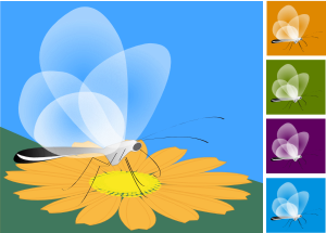 openclipart圖庫：papillon transparent