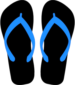 openclipart圖庫：Flipflops 19
