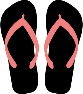 openclipart圖庫：Flipflops 22