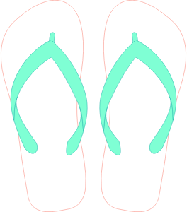 openclipart圖庫：Flipflops 28