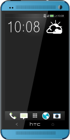 openclipart圖庫：Smartphone New hTC one blue.