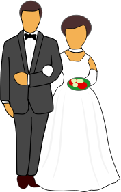 openclipart圖庫：Wedding Couple