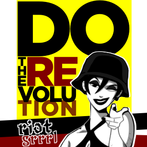 openclipart圖庫：Do the revolution riot grrrl
