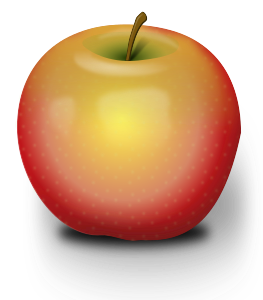 openclipart圖庫：Photorealistic Red Apple