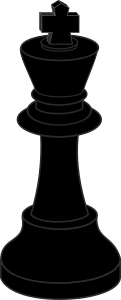 openclipart圖庫：Chess piece, black king