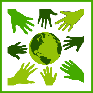 openclipart圖庫：Eco green solidarity icon