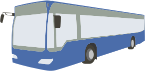 openclipart圖庫：Blue bus