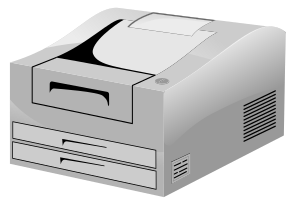 openclipart圖庫：Laser Printer ln