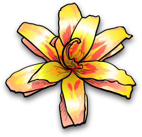 openclipart圖庫：Flower 4