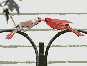 openclipart圖庫：Love birds