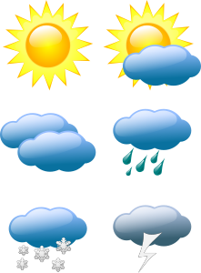 openclipart圖庫：weather symbols