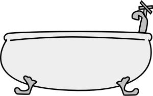 openclipart圖庫：Bathtub 2