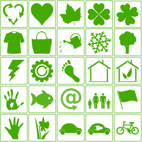 openclipart圖庫：eco green icon set