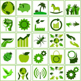 openclipart圖庫：eco green icon set