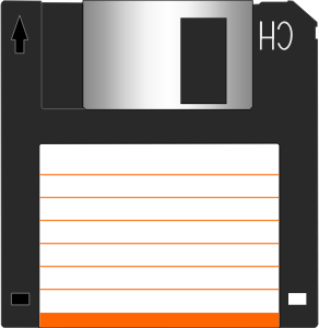 openclipart圖庫：Floppy disk 3.5"