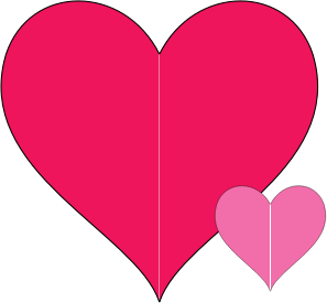 openclipart圖庫：Double Hearts Doodle