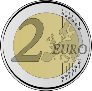 openclipart圖庫：2 euro coin