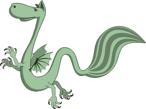 openclipart圖庫：Winged Dragon