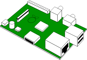 openclipart圖庫：looks like raspberry pi printed circuit board