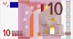 openclipart圖庫：10 Euro Note