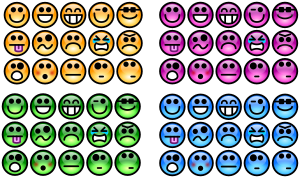 openclipart圖庫：Glossy Smiley Set