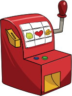 openclipart圖庫：Little red slot machine 