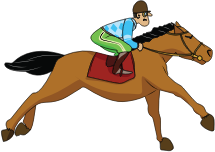 openclipart圖庫：Galloping horse