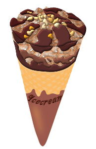 openclipart圖庫：Chocolate ice cream