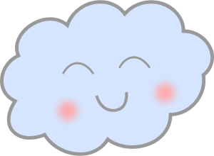 openclipart圖庫：Happy Cloud
