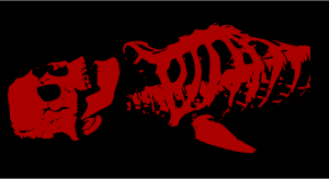 openclipart圖庫：Red skeleton