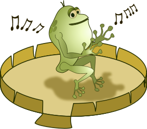 openclipart圖庫：Frog Dancer