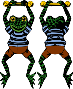 openclipart圖庫：Acrobat Frog