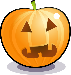 openclipart圖庫：Scared pumpkin