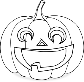 openclipart圖庫：Pumpkin Coloring Page