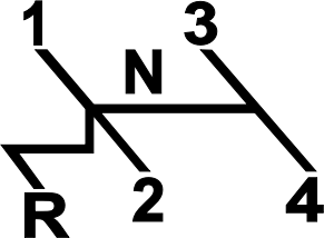 openclipart圖庫：VW Shift Pattern Diagram