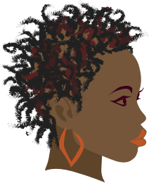 openclipart圖庫：African Girl 2