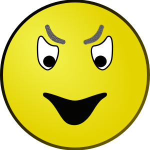 openclipart圖庫：Evil Smiley